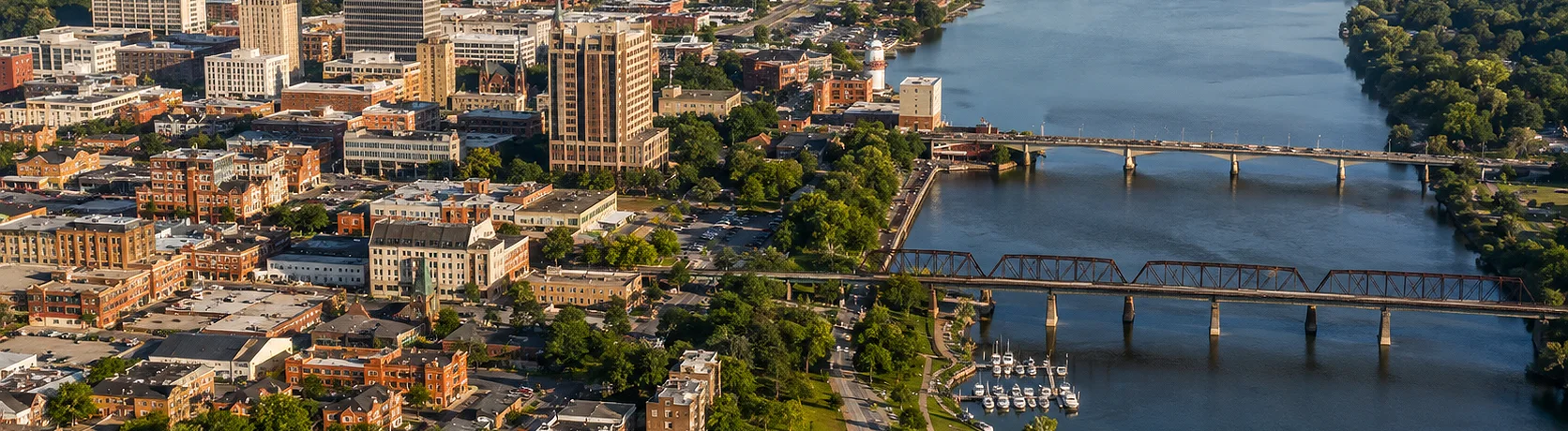 Augusta Ga Drone Shot Wide Crop